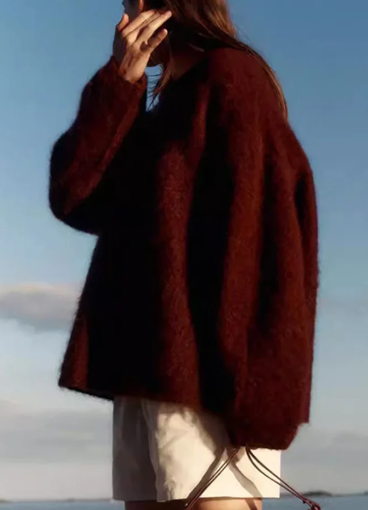 Pull en mohair mélangé