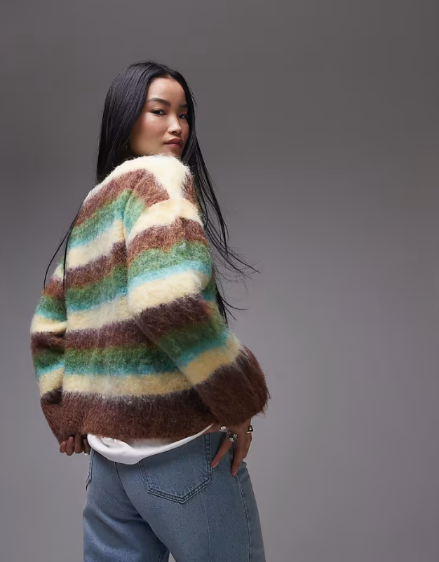 Pull à col rond coloré