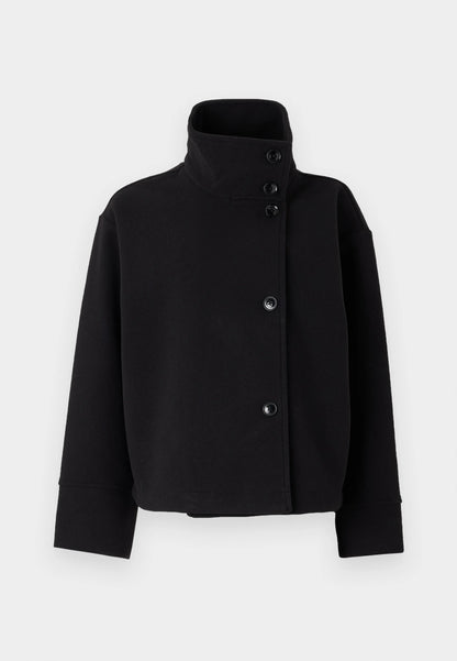 Manteau court à col montant
