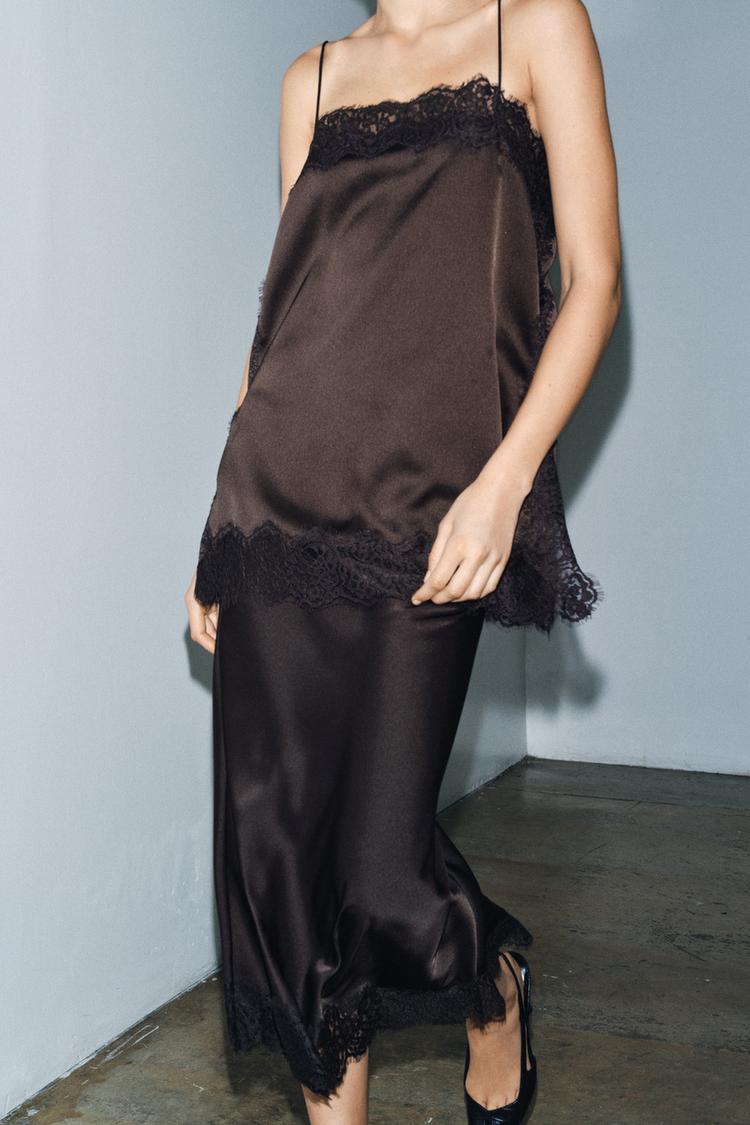 Top Satin & Dentelle