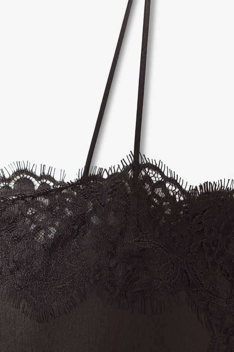 Top Satin & Dentelle