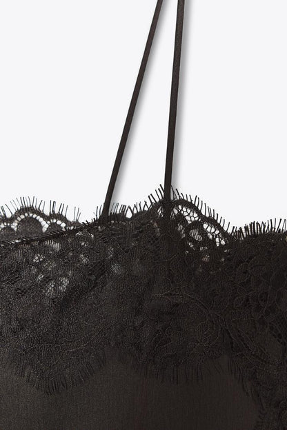 Top Satin & Dentelle