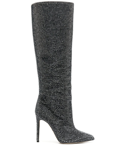 Bottes Haute-Couture Strass – Talon Aiguille & Bout Pointu