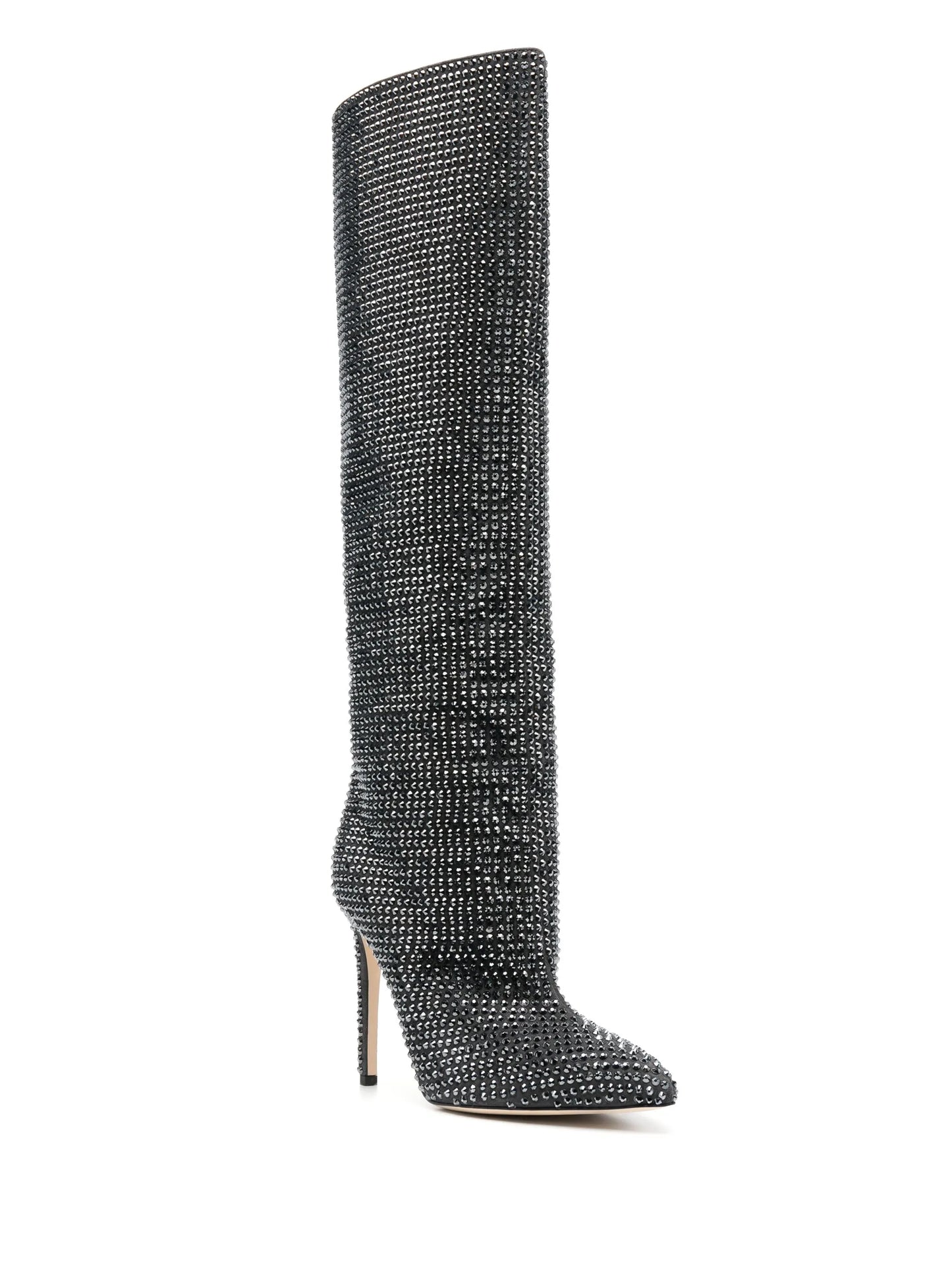 Bottes Haute-Couture Strass – Talon Aiguille & Bout Pointu