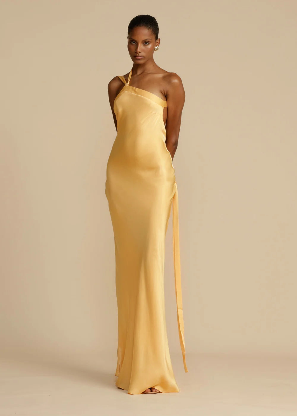 Robe Longue Satinée Femme