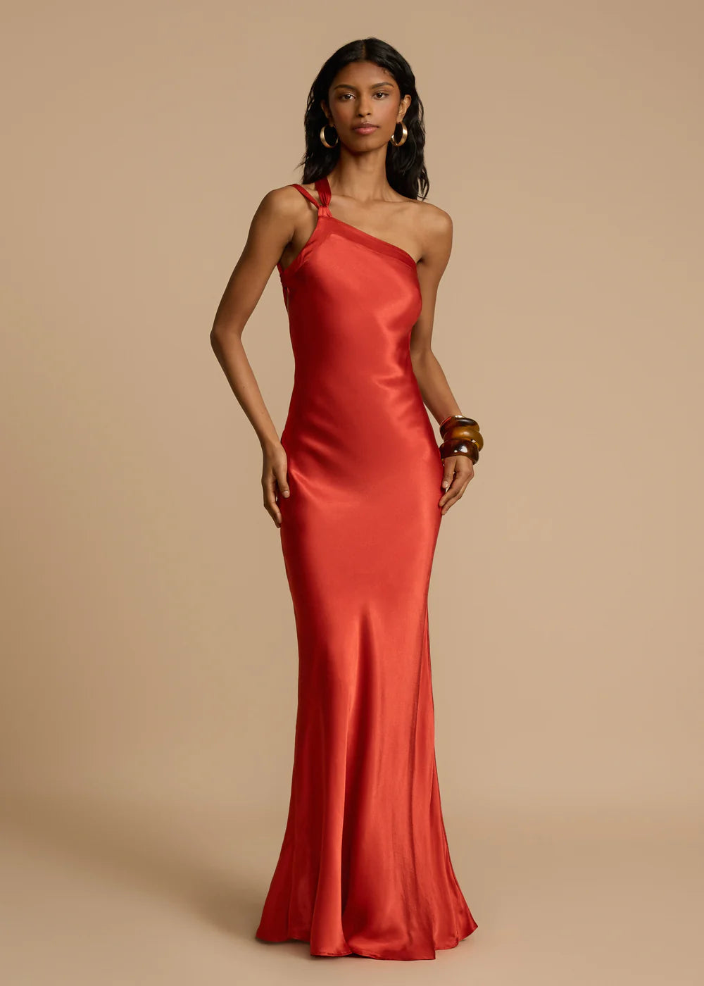 Robe Longue Satinée Femme