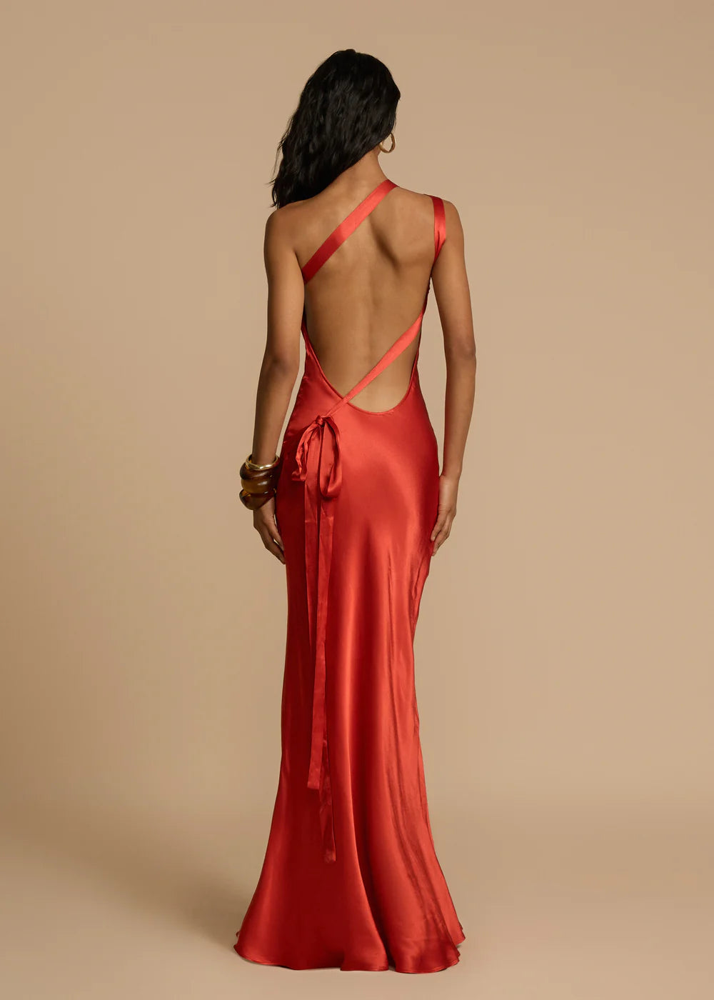 Robe Longue Satinée Femme