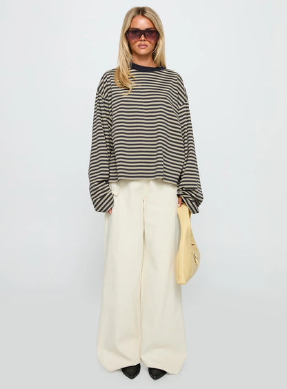 Pull Oversize à Rayures