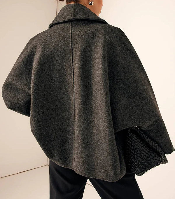 Manteau oversize à col large