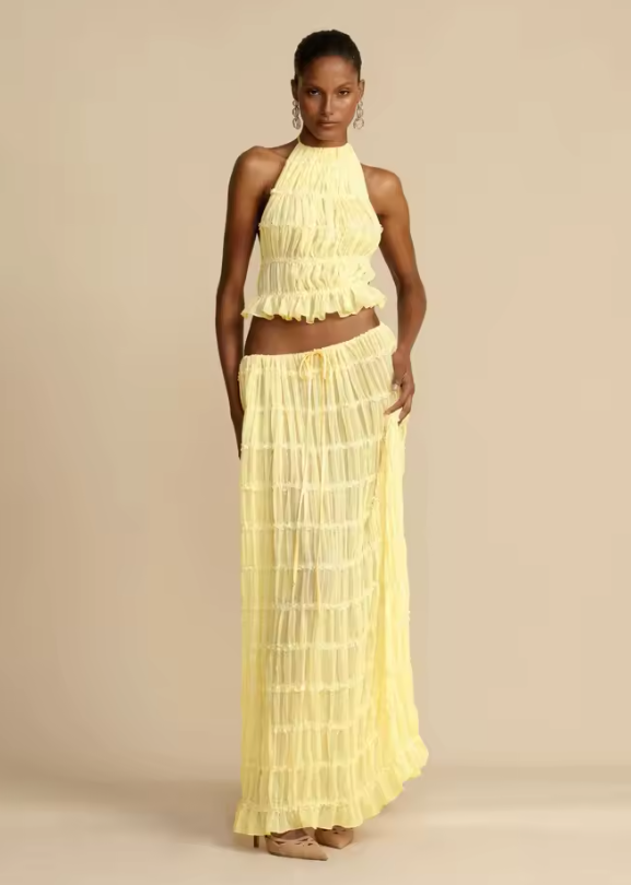 Ensemble été blanc style bohème