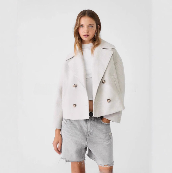 Veste courte en laine