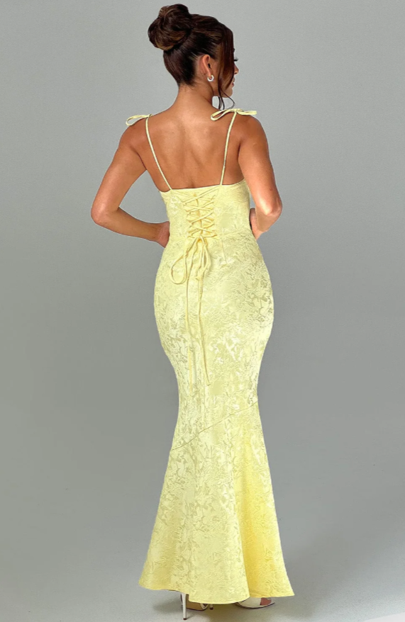 Robe Longue dos nu à Lacets