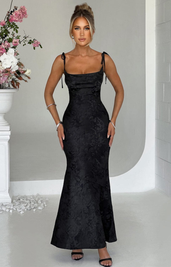 Robe Longue dos nu à Lacets