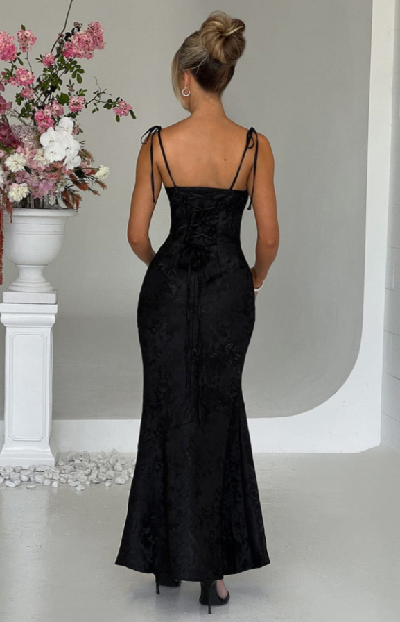 Robe Longue dos nu à Lacets