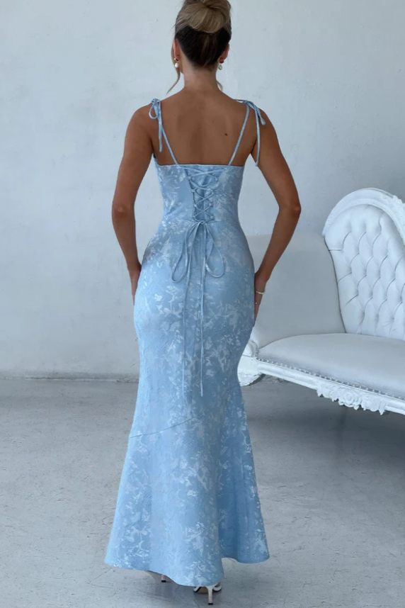 Robe Longue dos nu à Lacets