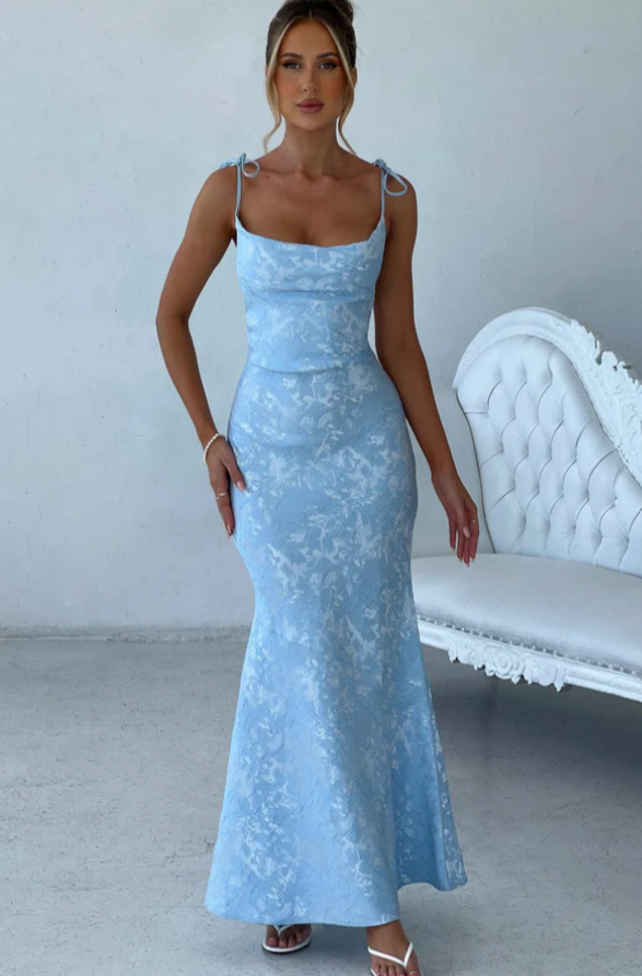 Robe Longue dos nu à Lacets