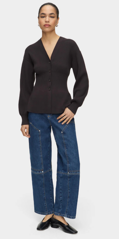 Gilet en maille taille basse