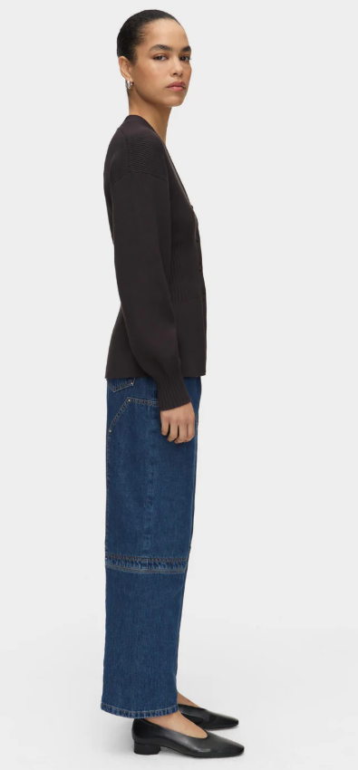 Gilet en maille taille basse