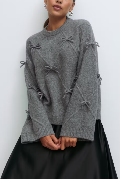 Pull à noeud tricoté