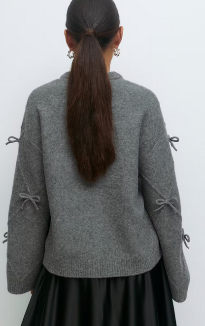 Pull à noeud tricoté