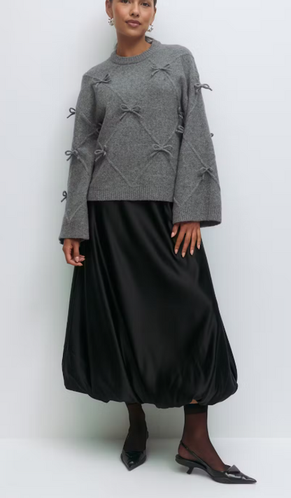 Pull à noeud tricoté