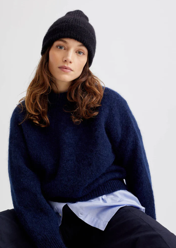 Pull en mohair mélangé