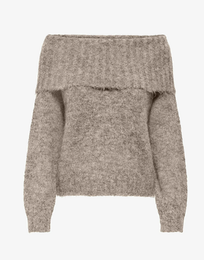 Pull à épaule dénudée