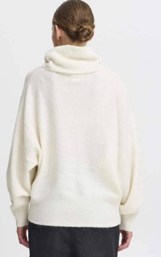 Pull col cheminée en maille douce