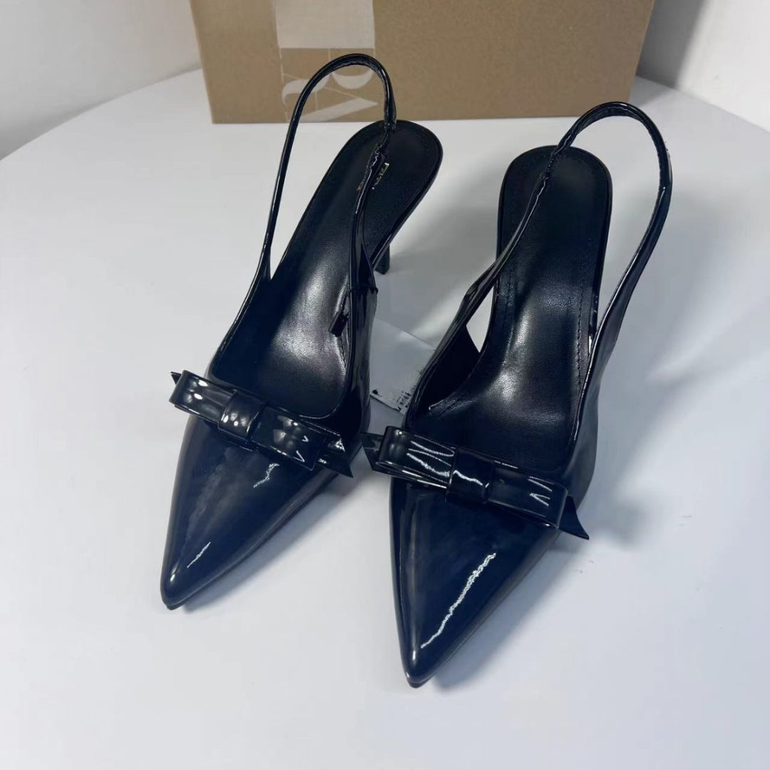 Escarpins Vernis Style Femme à Talon Pointu