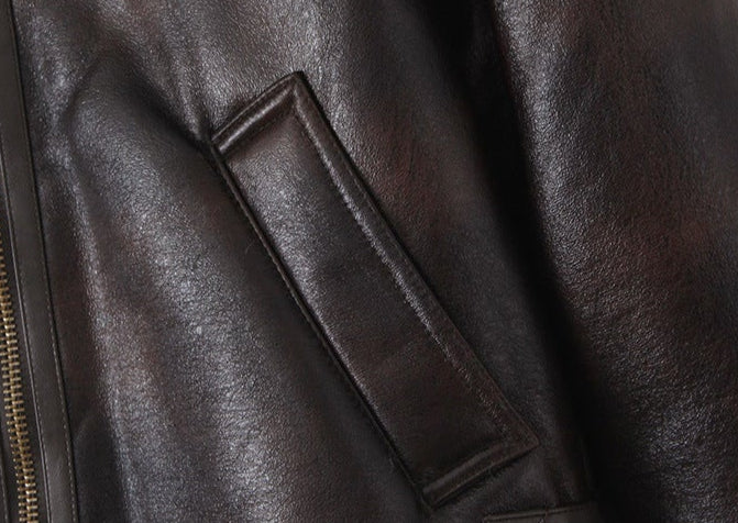Veste Femme Automne/Hiver – Similicuir avec Doublure Fourrure