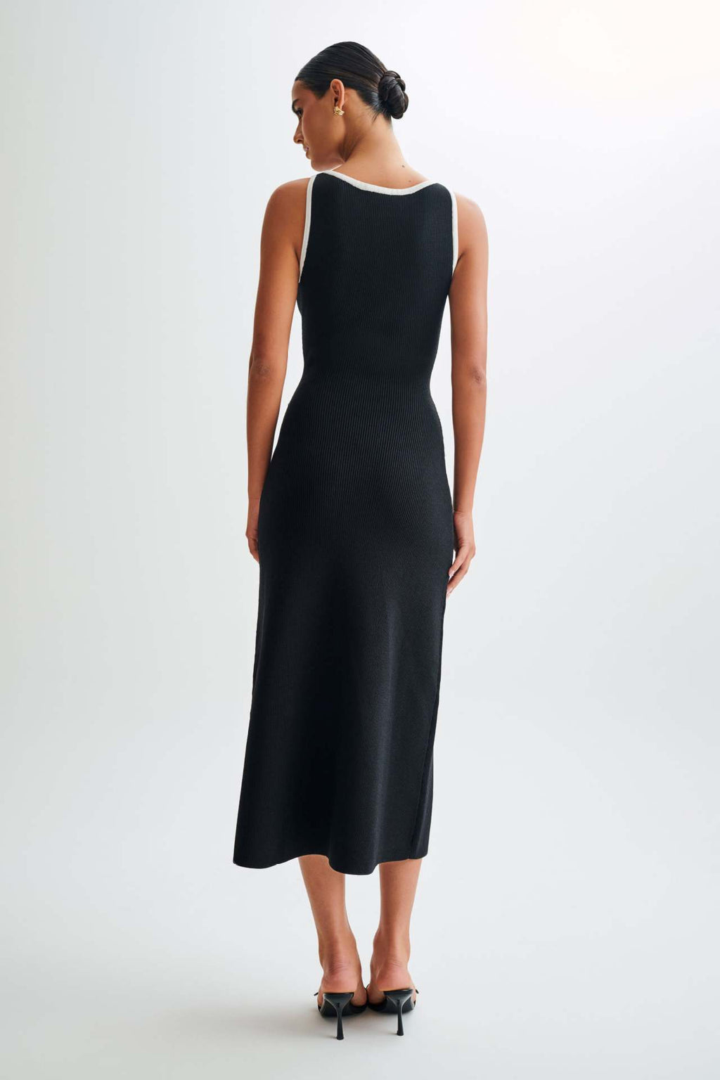 Robe Longue tricotée à boutons