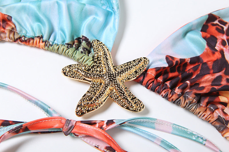 Maillot de bain 3 Pièces Bikini & Jupe Imprimée