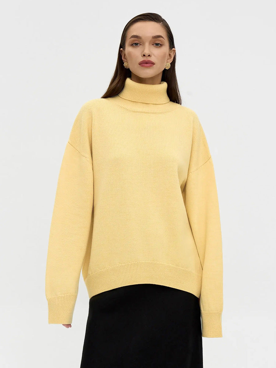 Pull Col Roulé Femme