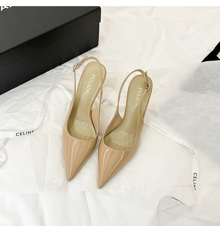 Escarpins femme en cuir verni
