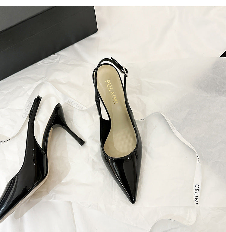 Escarpins femme en cuir verni