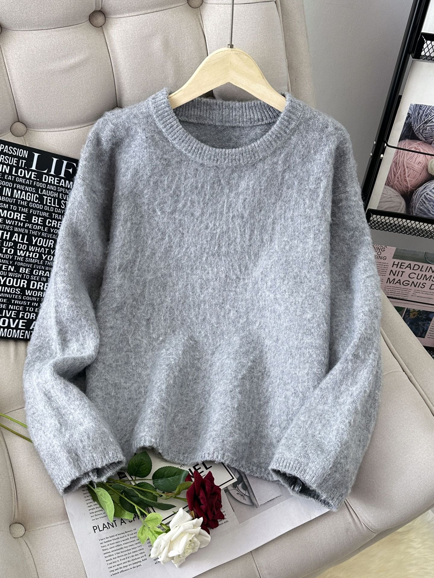 Pull en Mohair Femme