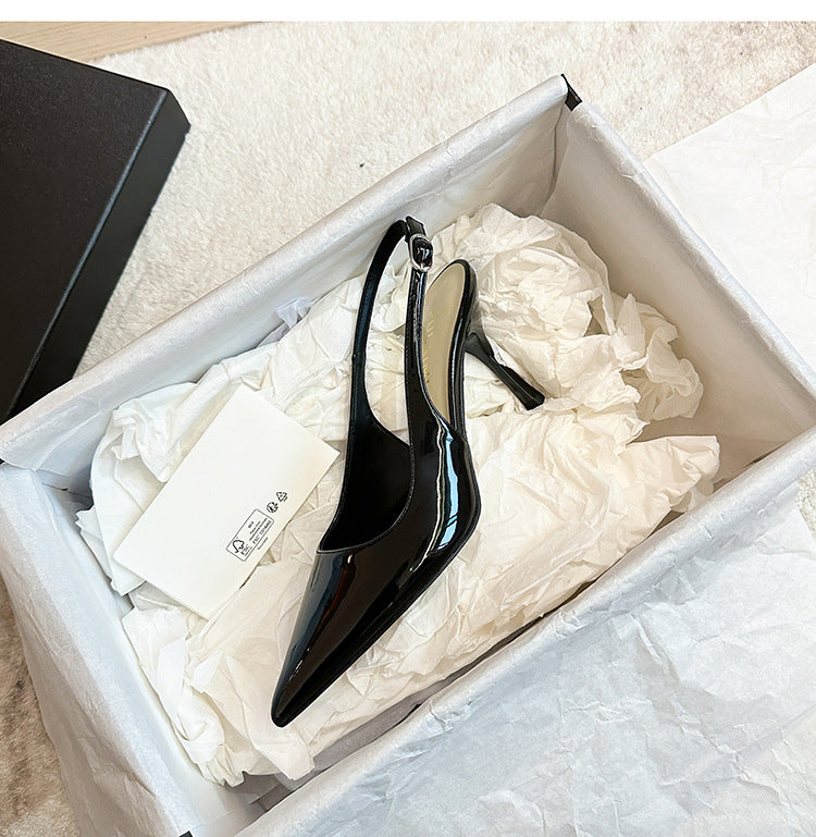 Escarpins femme en cuir verni
