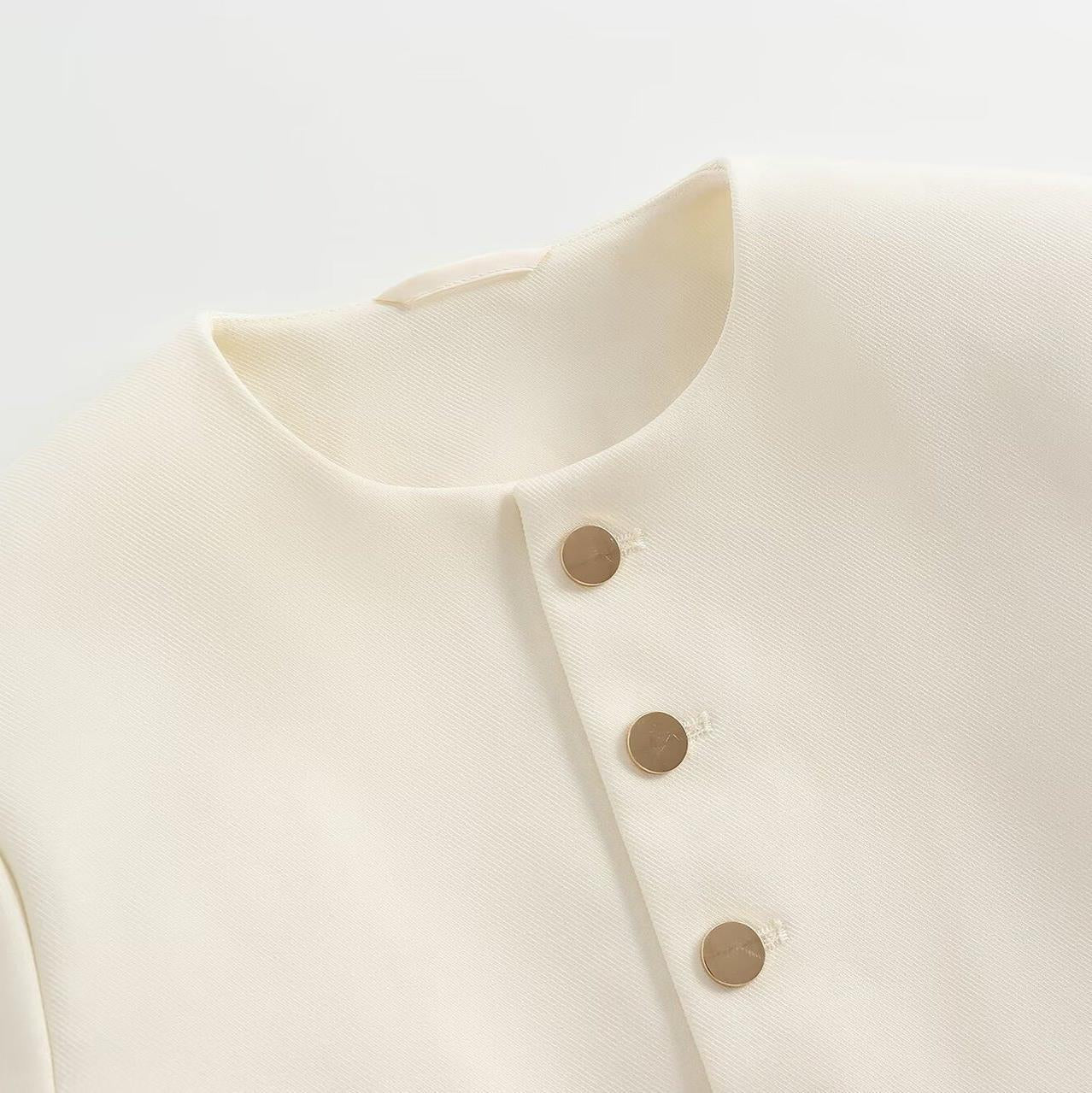 Taop&Za Early Autumn New Women's Fashionable Small Fragrance Single-Breasted Casual Versatile Short Outwear 1237829