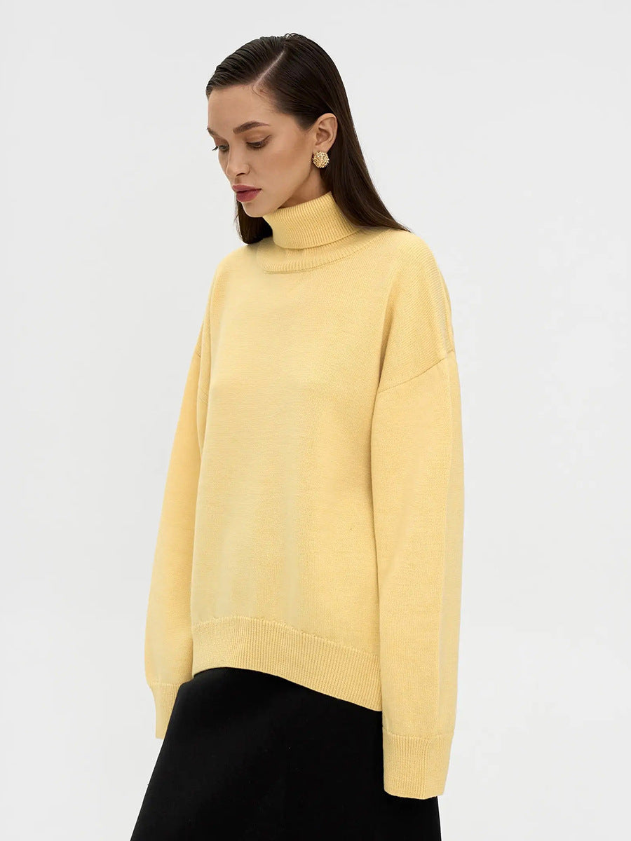 Pull Col Roulé Femme