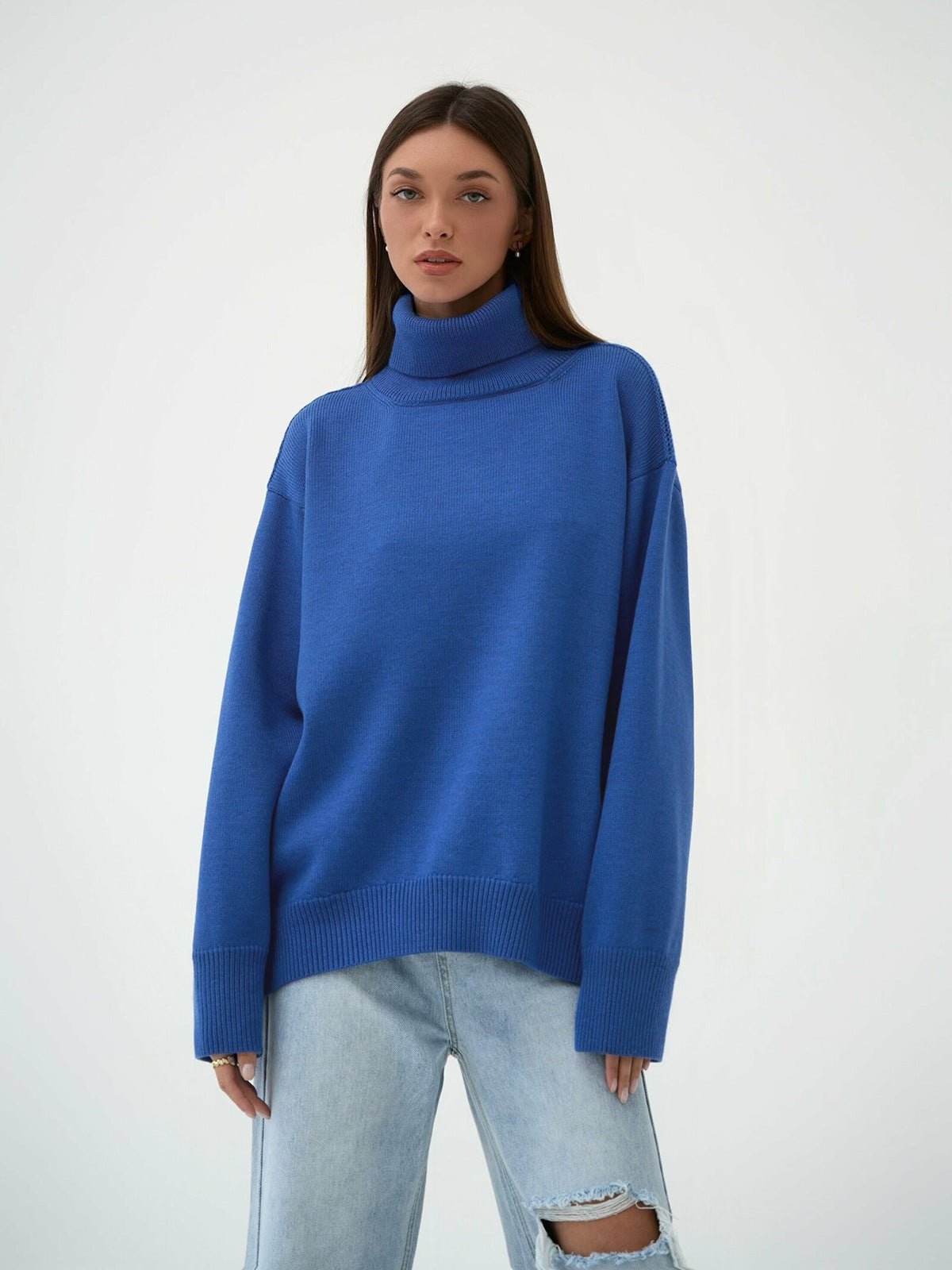 Pull Col Roulé Femme