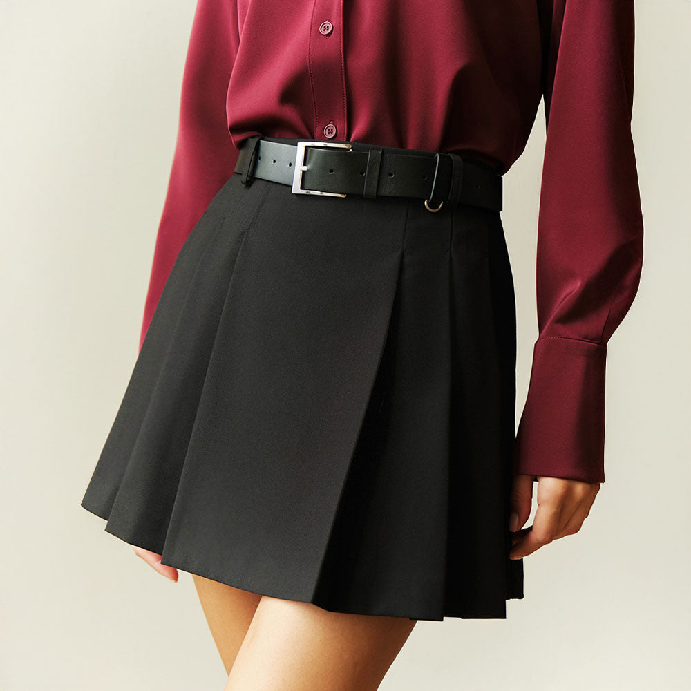 Cross-border Simple Pleated Skirt European And American 2025 Spring And Summer New All-match Hot Girl Skirt Sweet Mini Skirt For Women