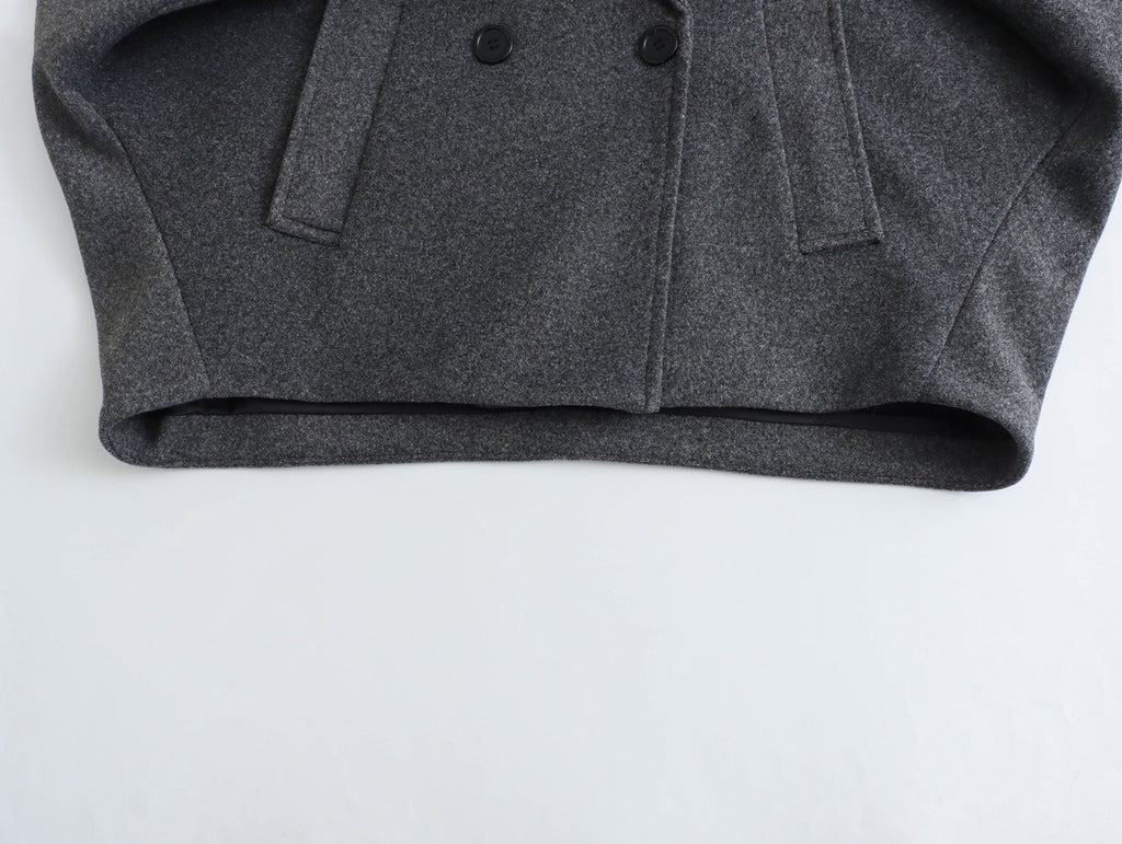 Manteau oversize à col large