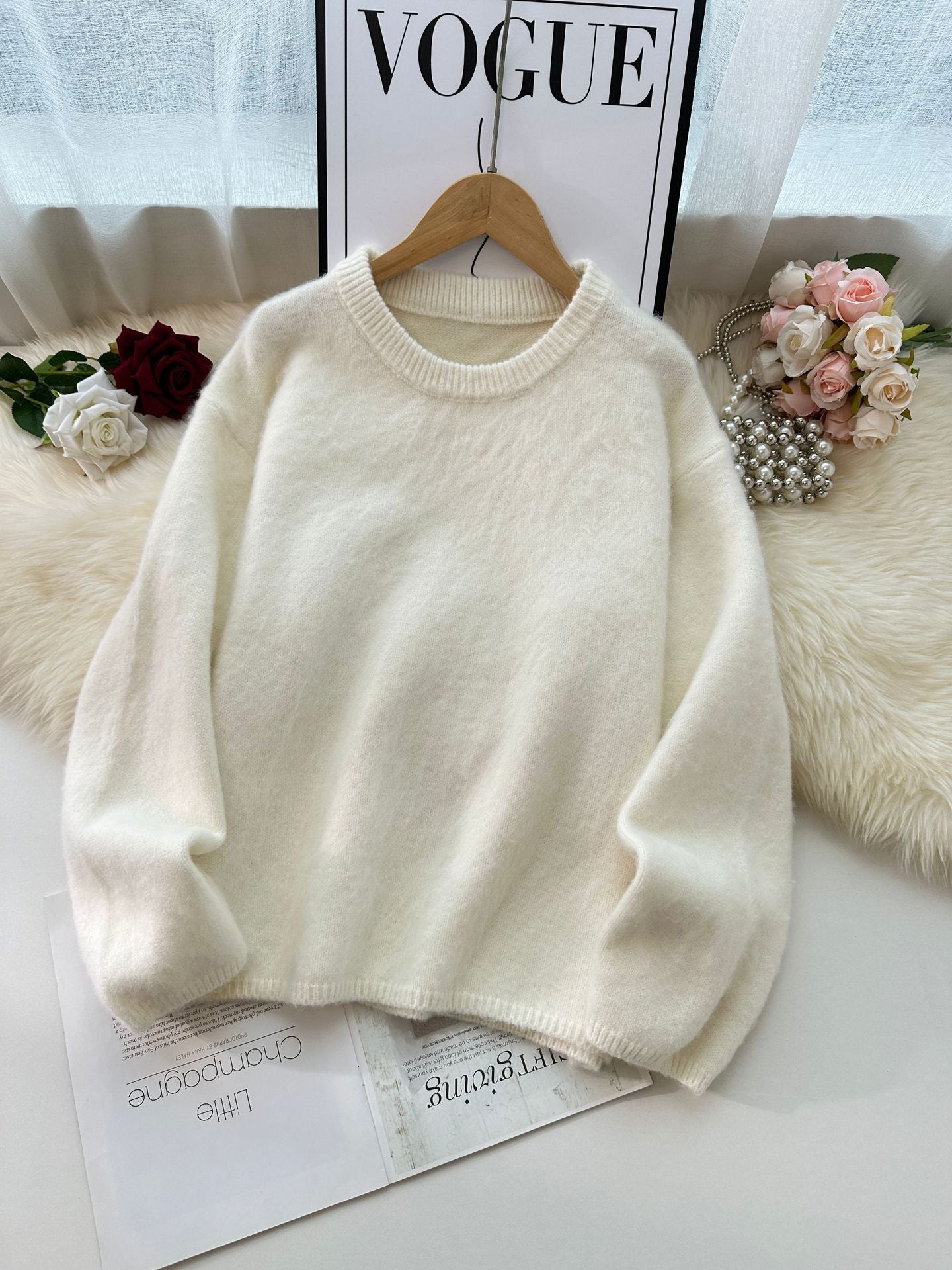 Pull en Mohair Femme