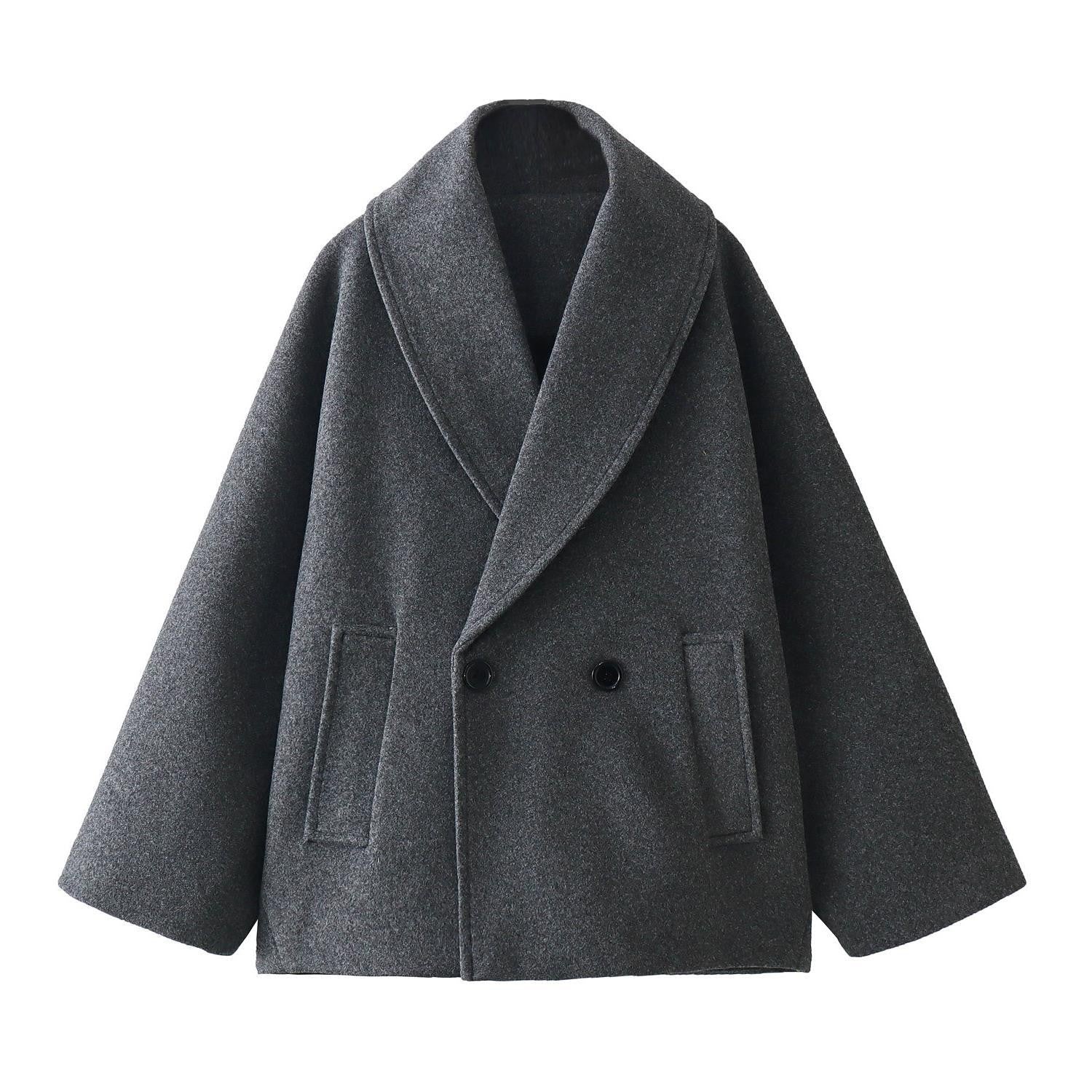 TAOP & ZA Spring New Women's French Wool Blend Loose Coat 2210 792 802