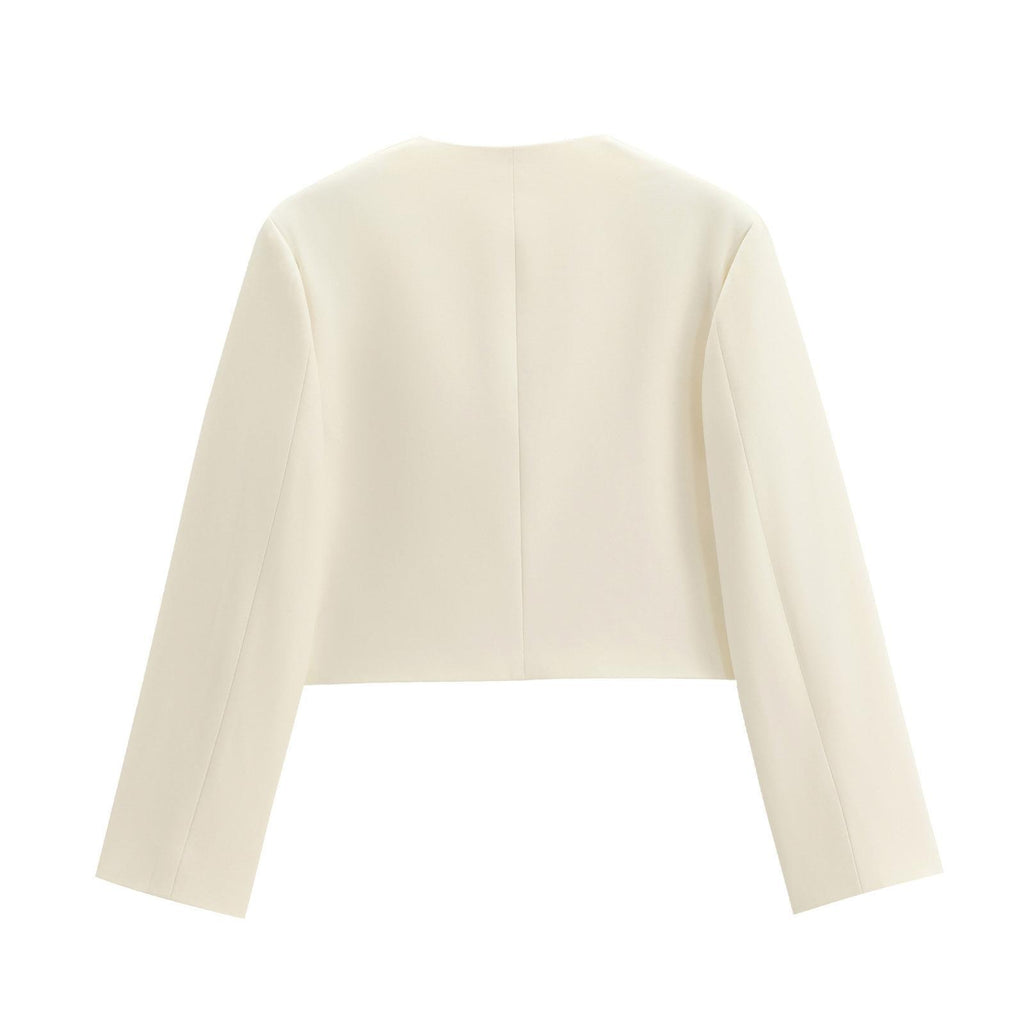 Taop&Za Early Autumn New Women's Fashionable Small Fragrance Single-Breasted Casual Versatile Short Outwear 1237829