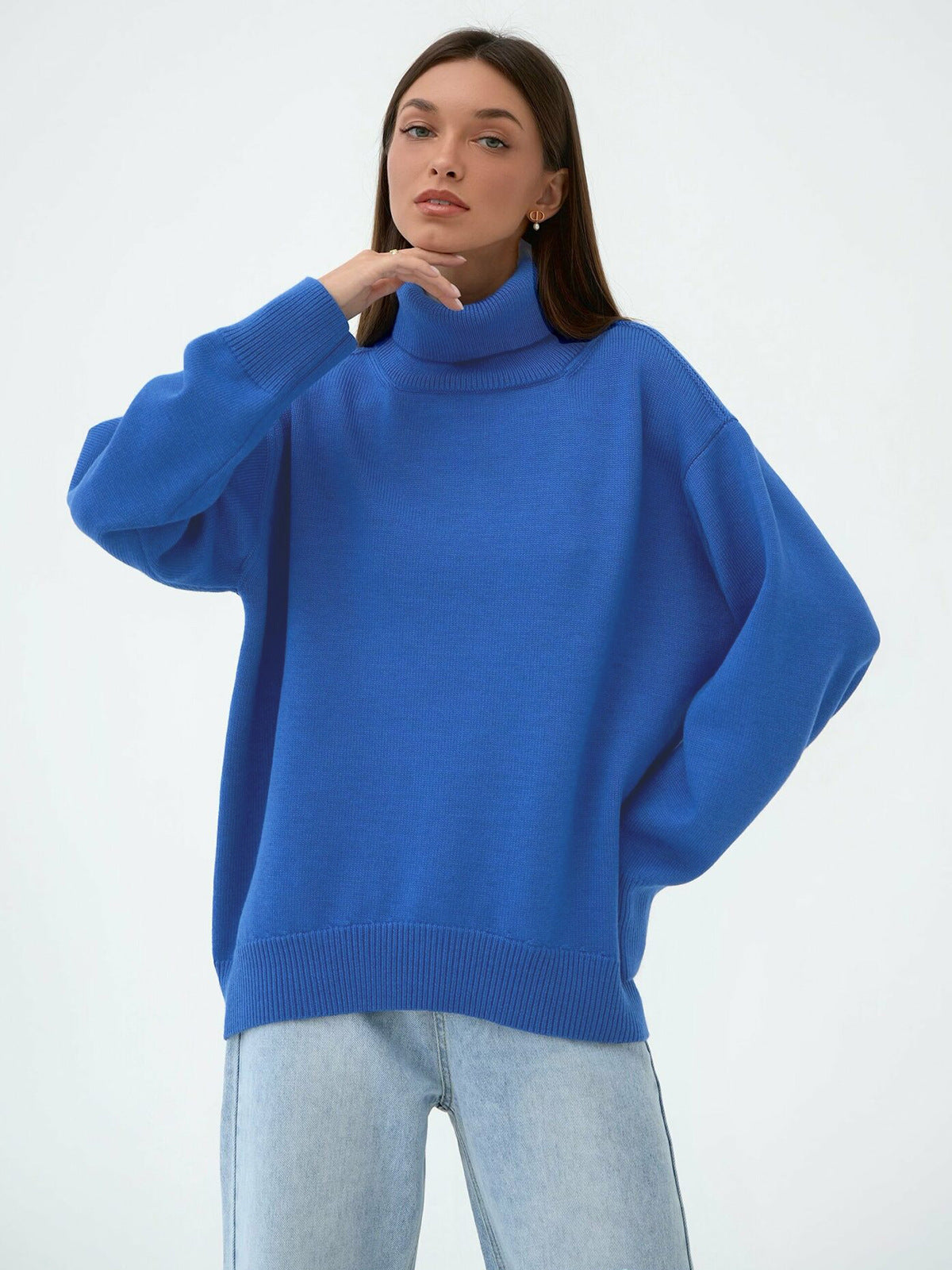 Pull Col Roulé Femme