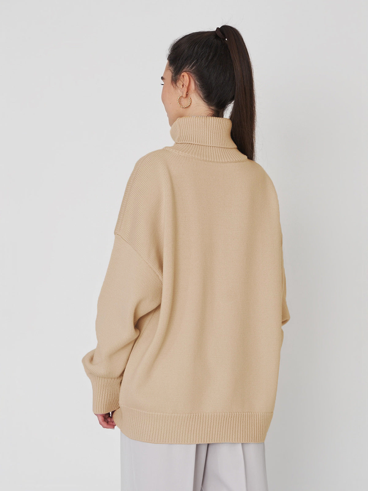 Pull Col Roulé Femme