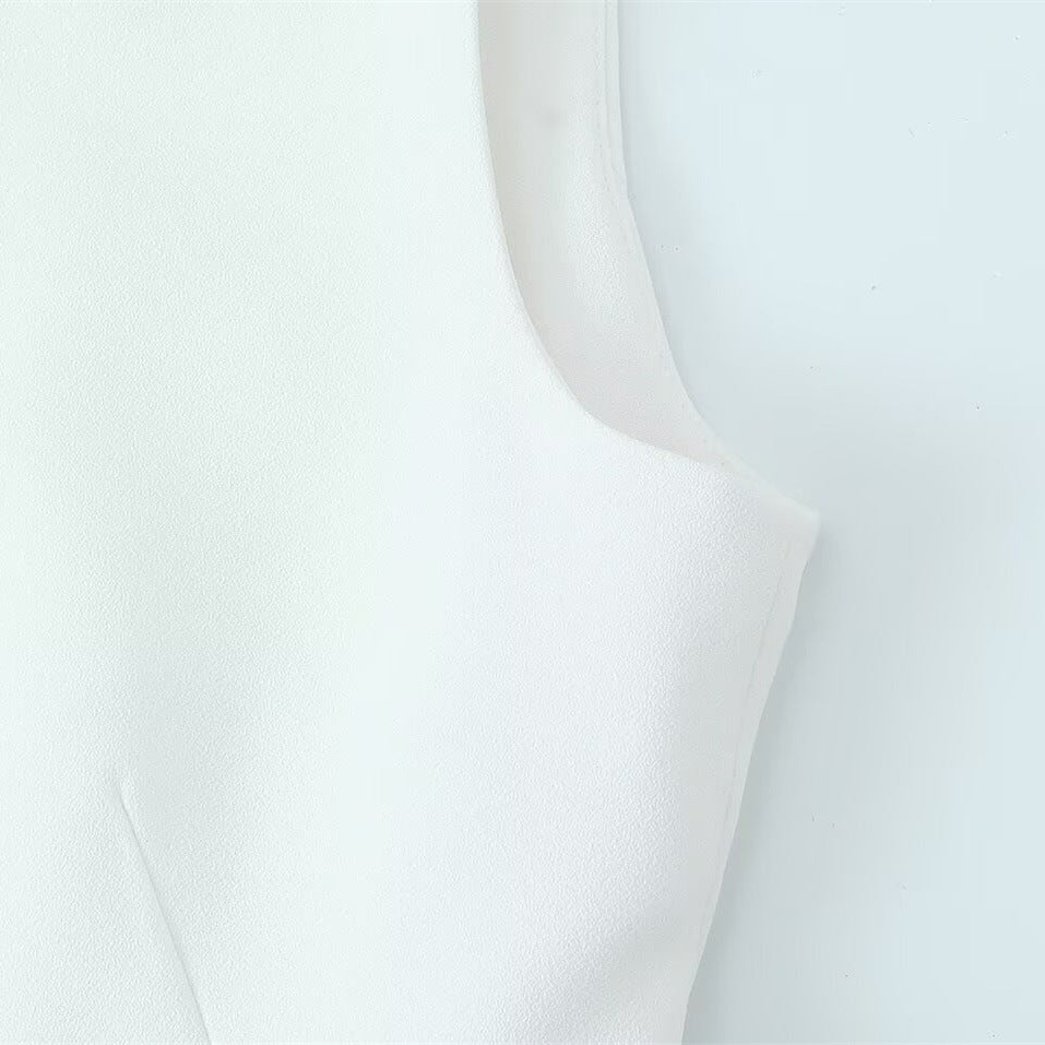 Gilets asymétrique sans manche et Pantalon large