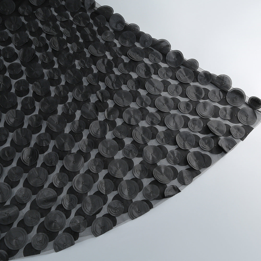 Robe longue bustier à jupe texturée