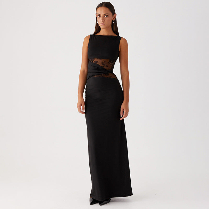 Robe Longue Asymétrique à Découpes